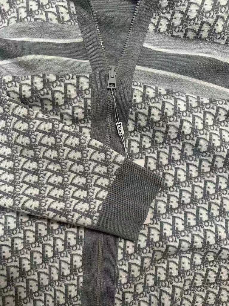 Double-sided hooded knitted cardigan